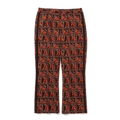 BOOTCUT TRACK PANTS "PUEBLO" -DARK BROWN-