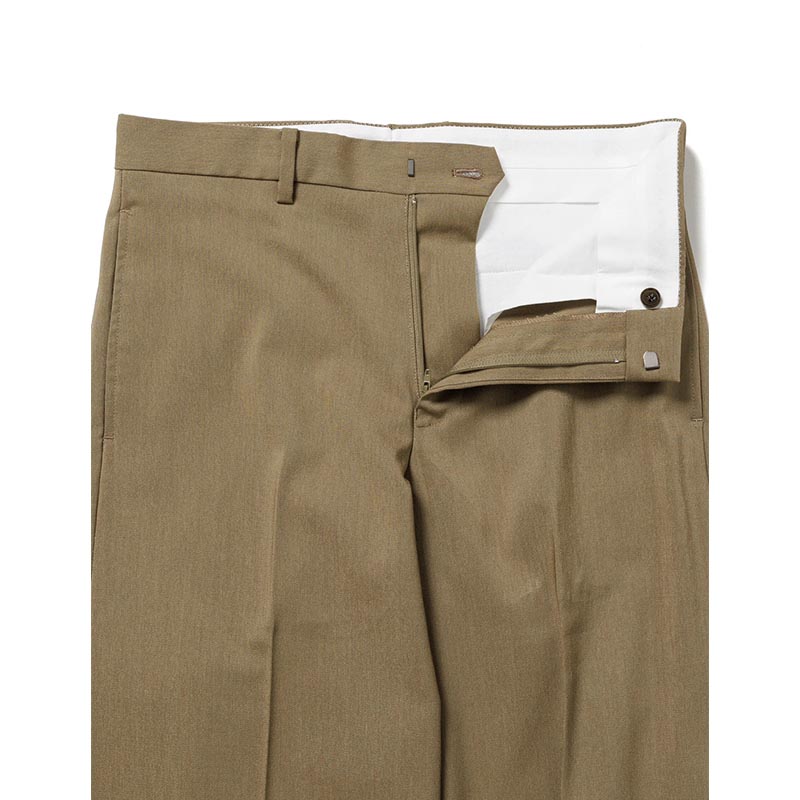 FLARE SILHOUETTE SLACKS -BEIGE-