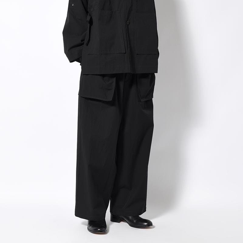 ORIENTAL BAKER PANTS -BLACK-