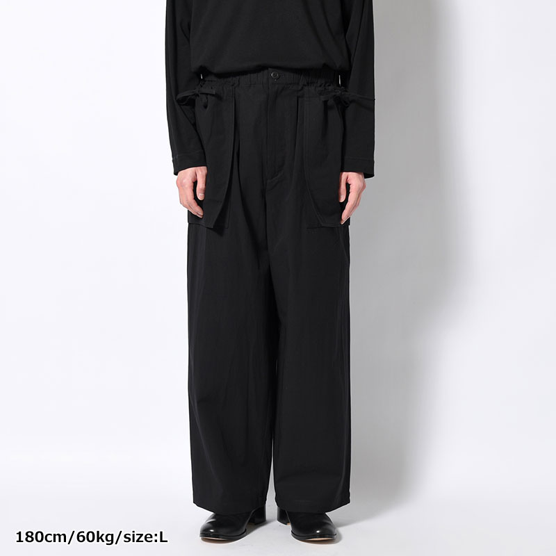 ORIENTAL BAKER PANTS -BLACK-