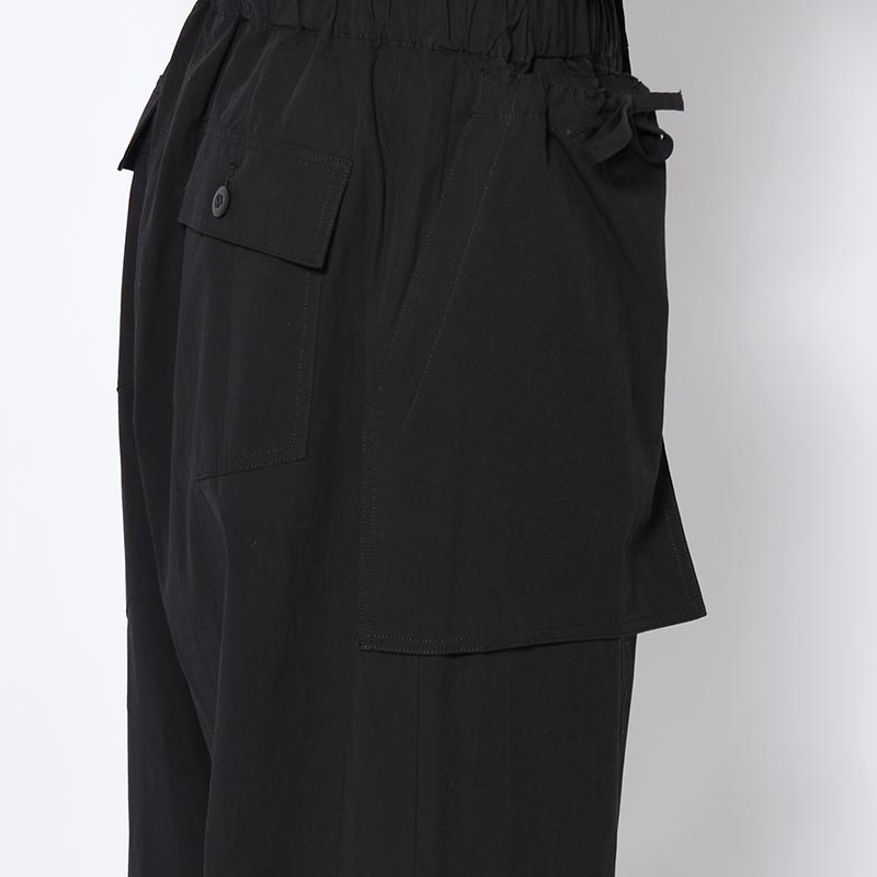 ORIENTAL BAKER PANTS -BLACK-