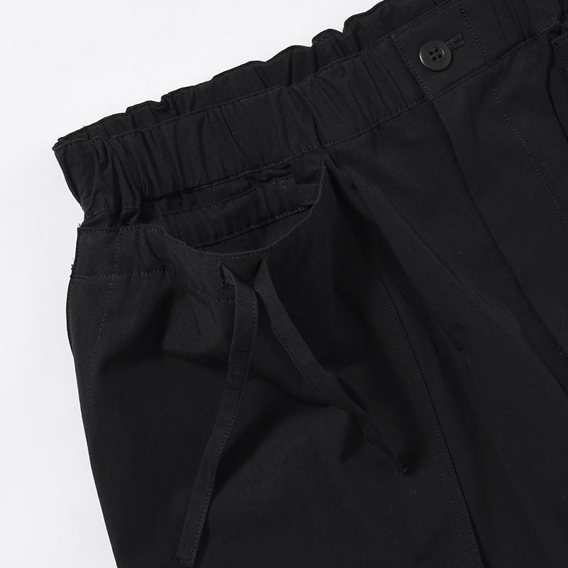 ORIENTAL BAKER PANTS -BLACK-