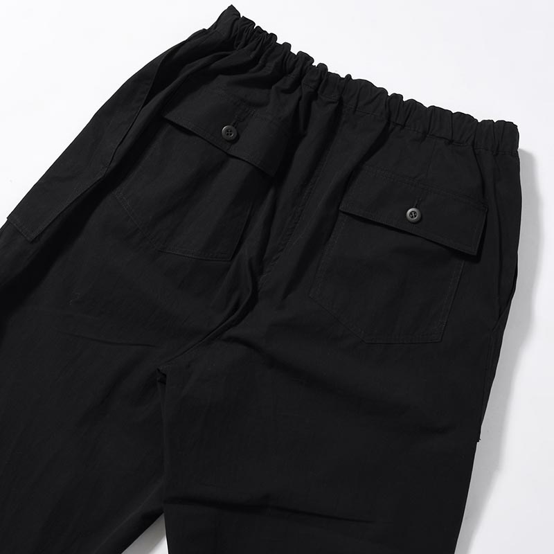 ORIENTAL BAKER PANTS -BLACK-