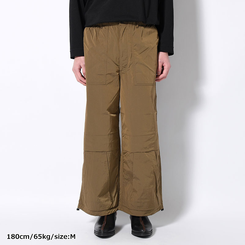 NYLON CARGO PANTS -OLIVE-