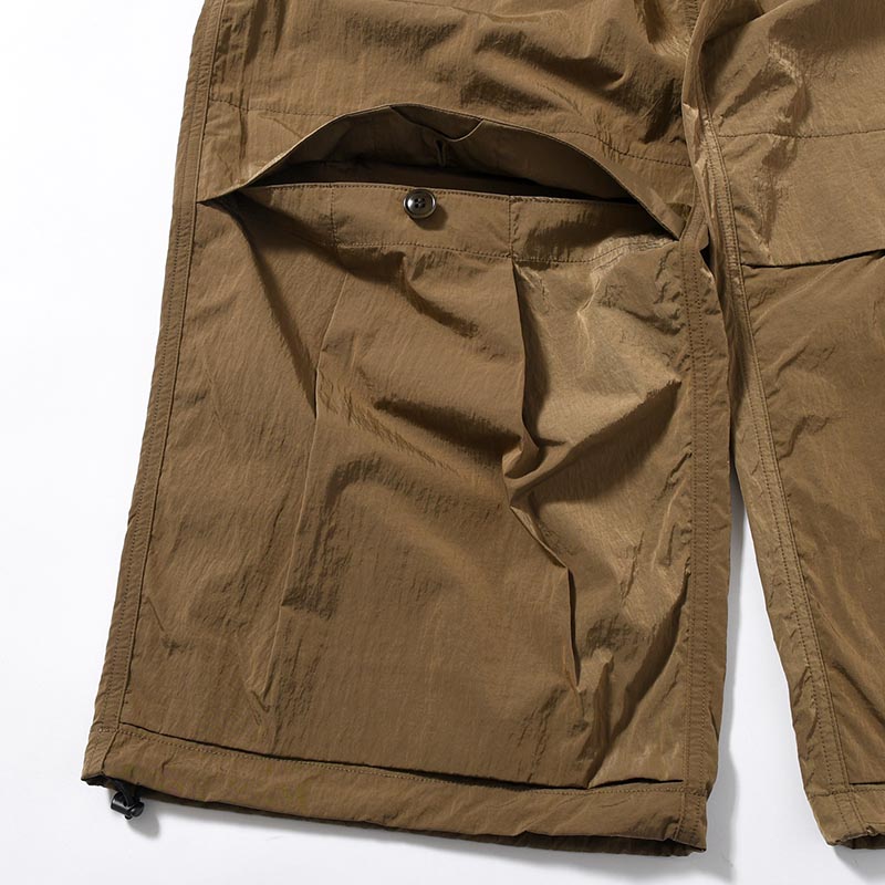 NYLON CARGO PANTS -OLIVE-