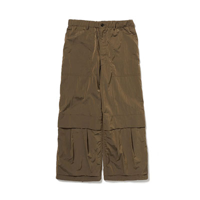 NYLON CARGO PANTS -OLIVE-