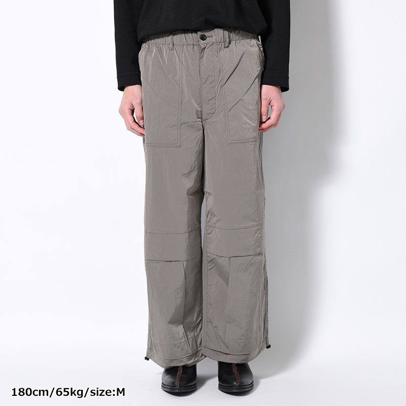 NYLON CARGO PANTS -SILVER-