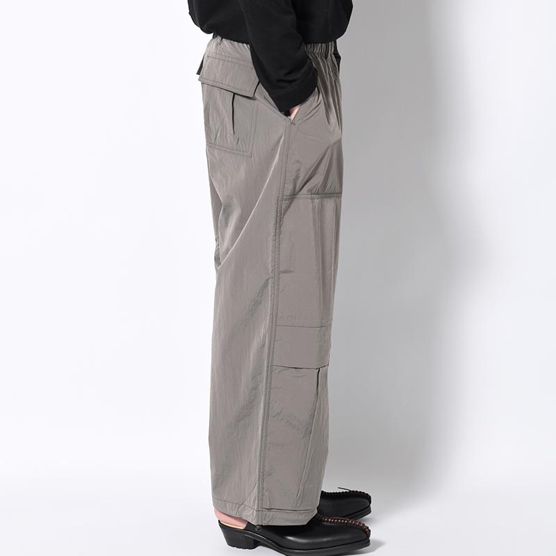 NYLON CARGO PANTS -SILVER-