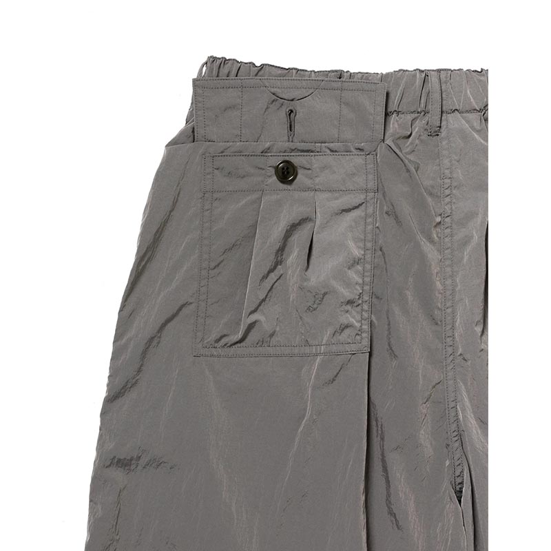 NYLON CARGO PANTS -SILVER-