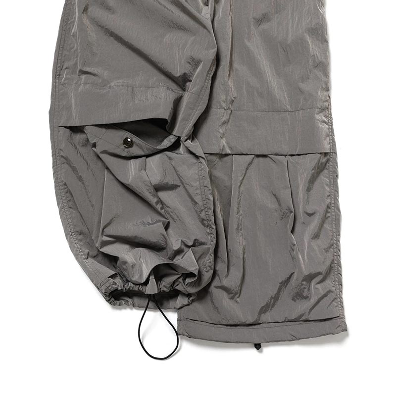 NYLON CARGO PANTS -SILVER-