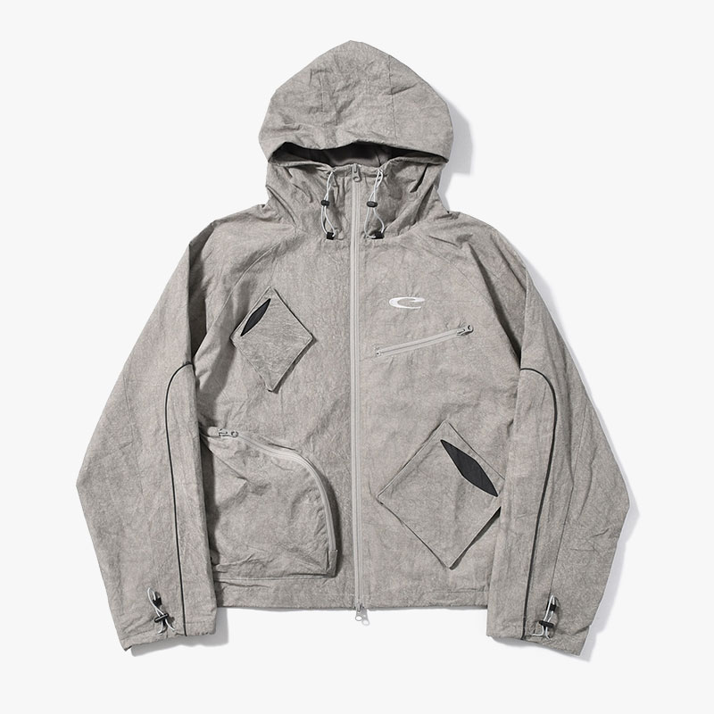 CPG RHOMBUS POCKET DYE JACKET -2.COLOR-(GRAY)