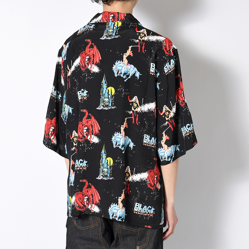 HEAVY METAL ALOHA SHIRT -BLACK-