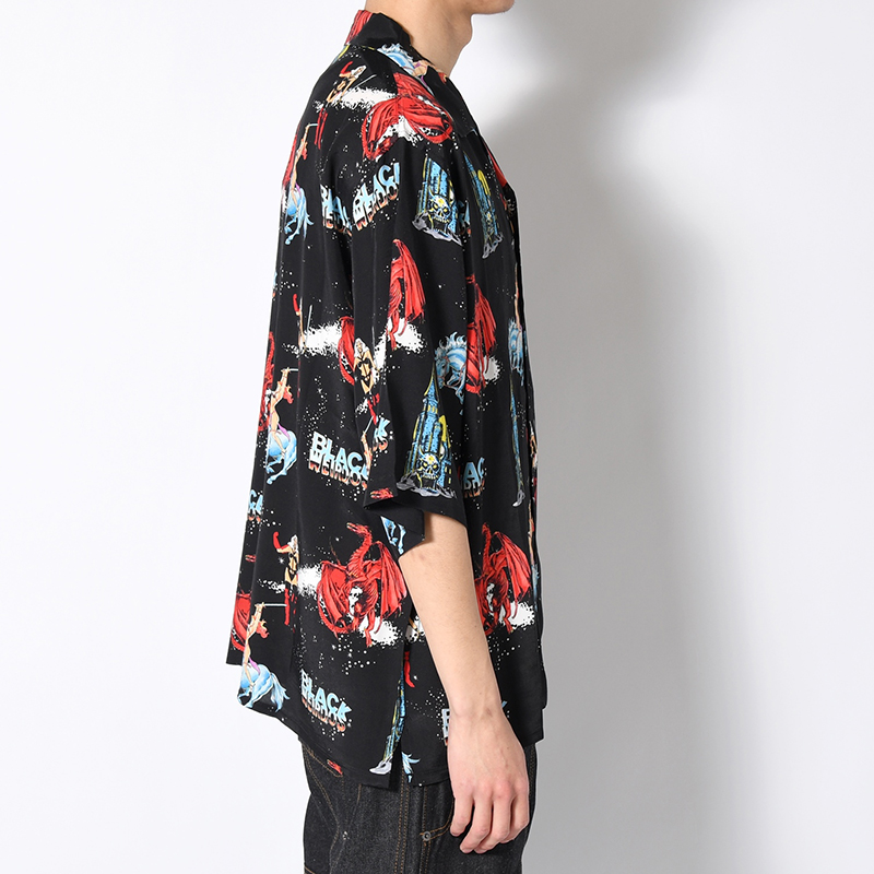 HEAVY METAL ALOHA SHIRT -BLACK-