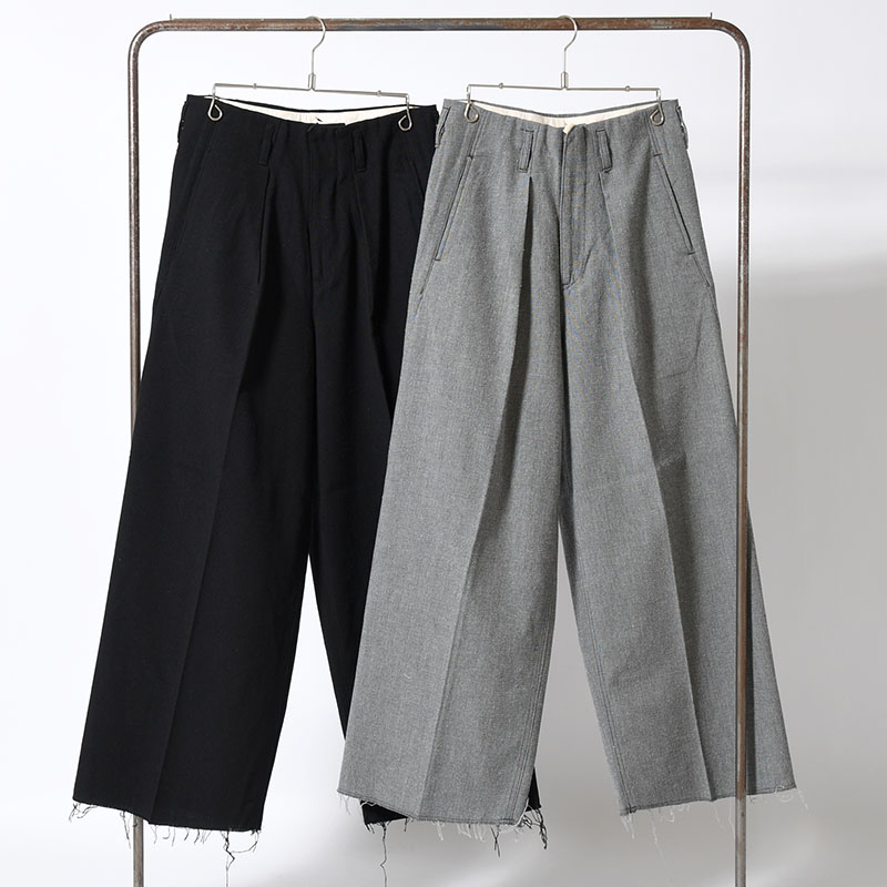 TUCK-BAGGY TYPE 3 Bishu Japan Nep Wool FAB -2.COLOR-