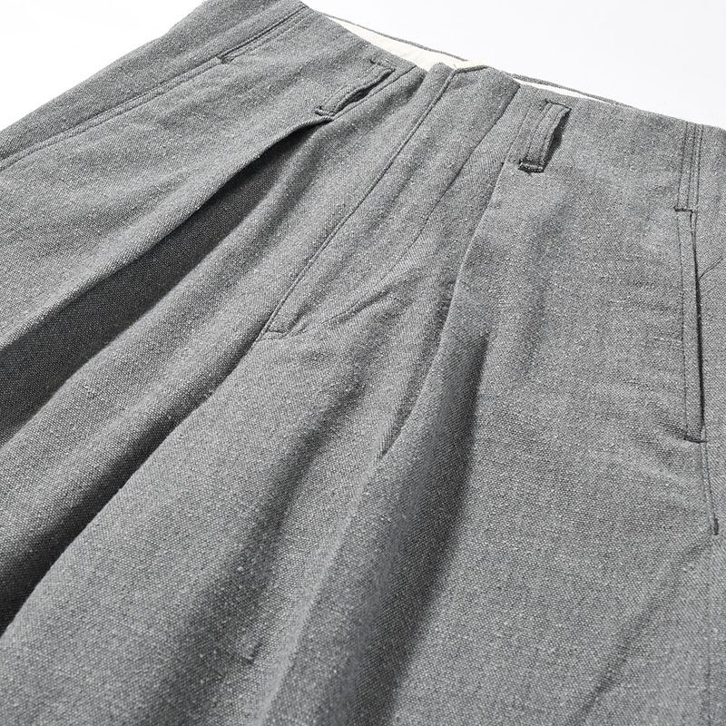 TUCK-BAGGY TYPE 3 Bishu Japan Nep Wool FAB -2.COLOR-