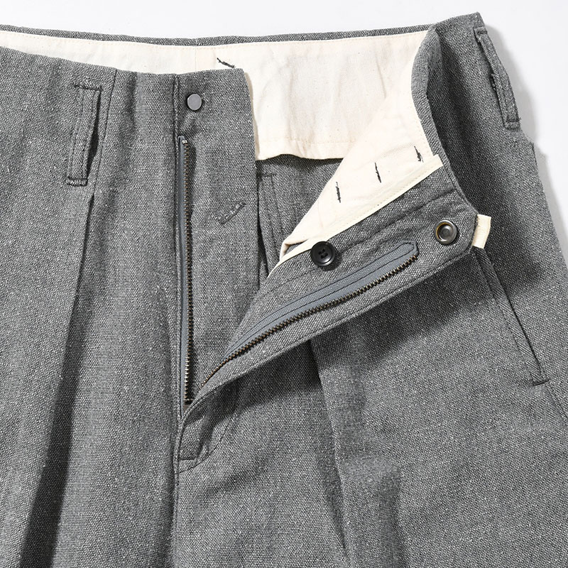 TUCK-BAGGY TYPE 3 Bishu Japan Nep Wool FAB -2.COLOR-