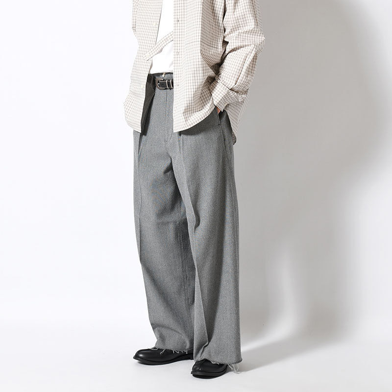 TUCK-BAGGY TYPE 3 Bishu Japan Nep Wool FAB -2.COLOR-