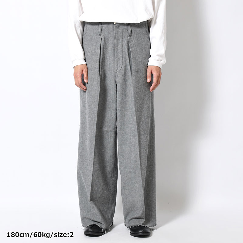 TUCK-BAGGY TYPE 3 Bishu Japan Nep Wool FAB -2.COLOR-