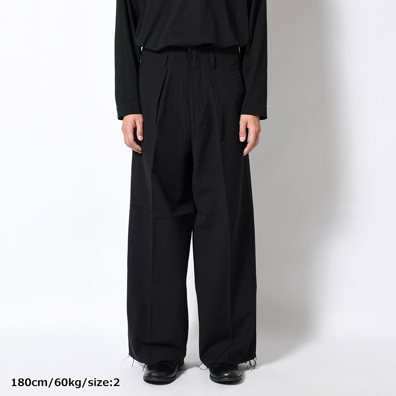 TUCK-BAGGY TYPE 3 Bishu Japan Nep Wool FAB -2.COLOR-
