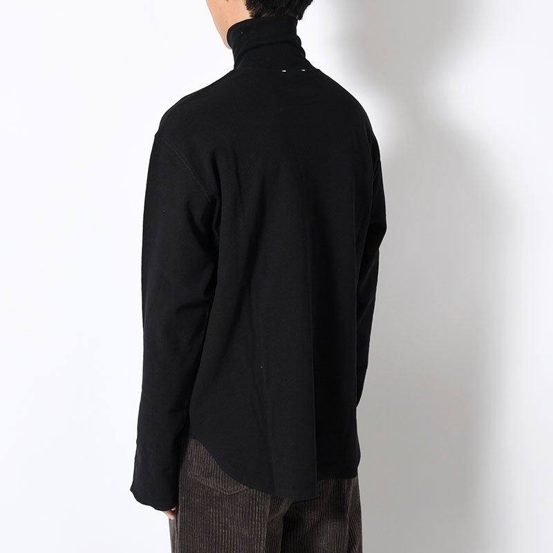 HIGH NECK LONG SLEEVE TEE 26/1 BD Micro Waffle -2.COLOR-