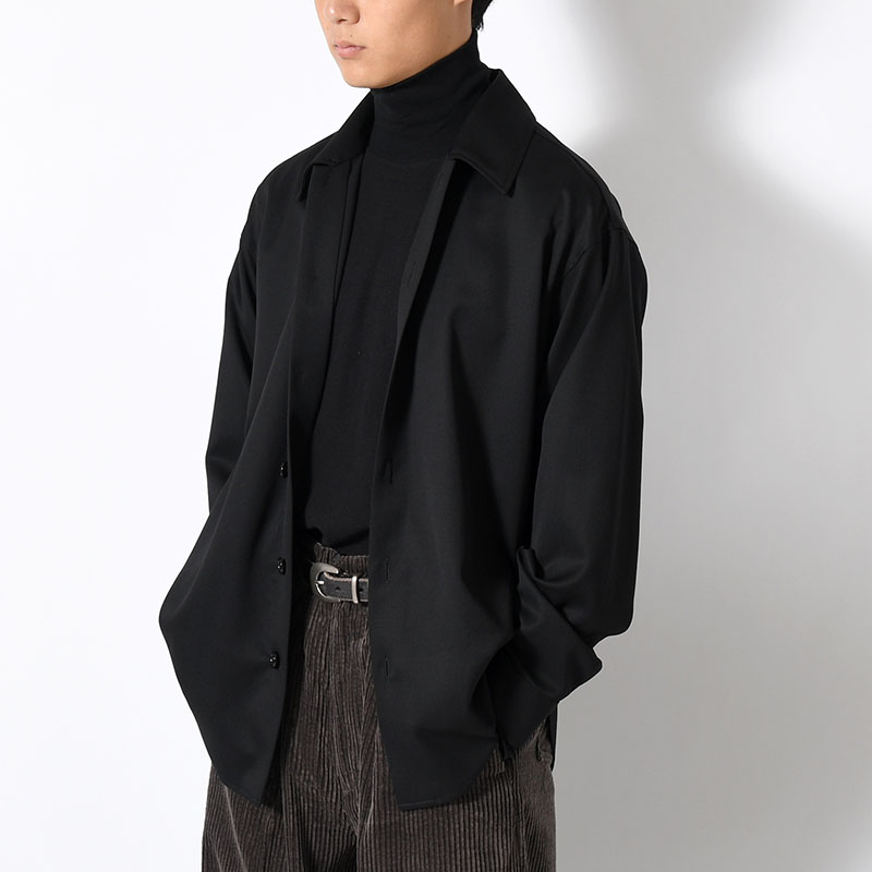 HIGH NECK LONG SLEEVE TEE 26/1 BD Micro Waffle -2.COLOR-