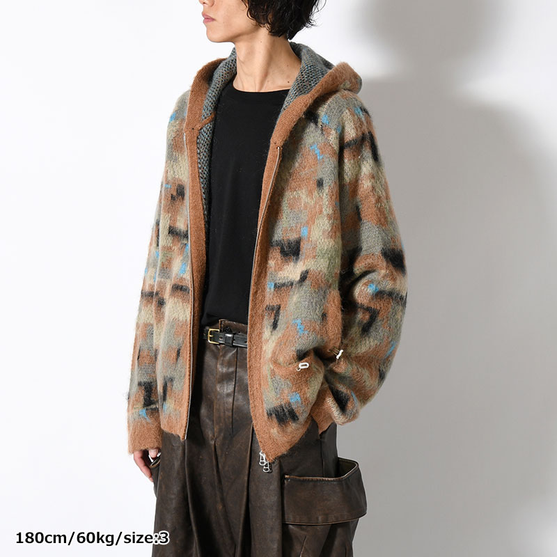 MOHAIR HOODIE -CAMO-