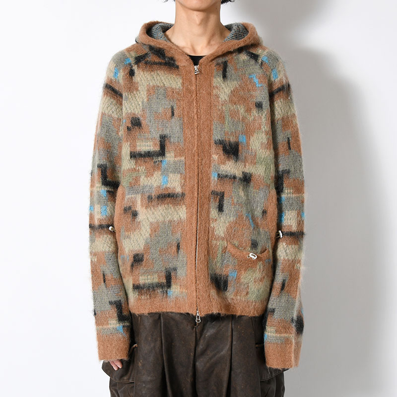 MOHAIR HOODIE -CAMO-