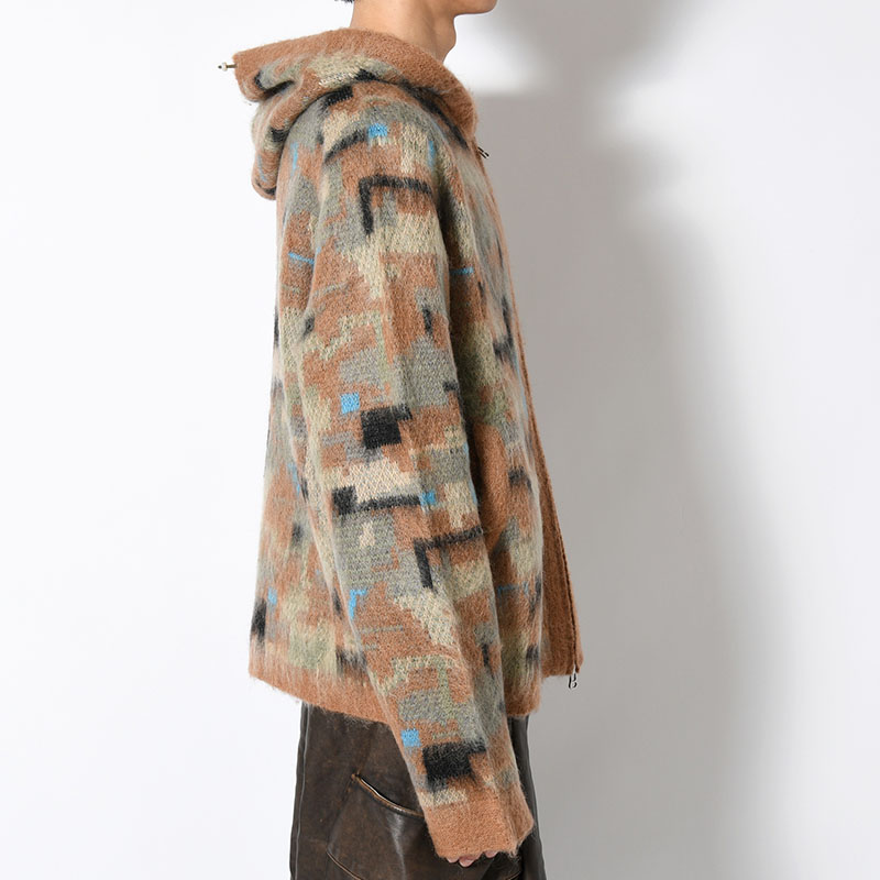 MOHAIR HOODIE -CAMO-
