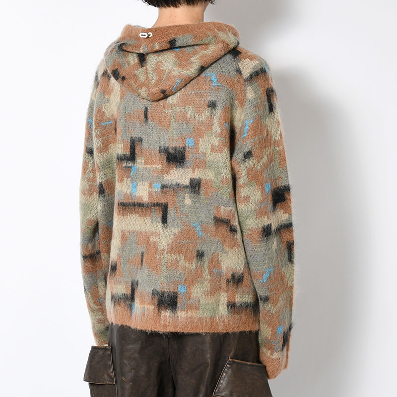 MOHAIR HOODIE -CAMO-