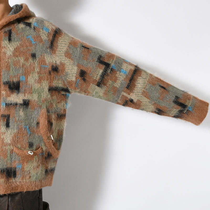 MOHAIR HOODIE -CAMO-