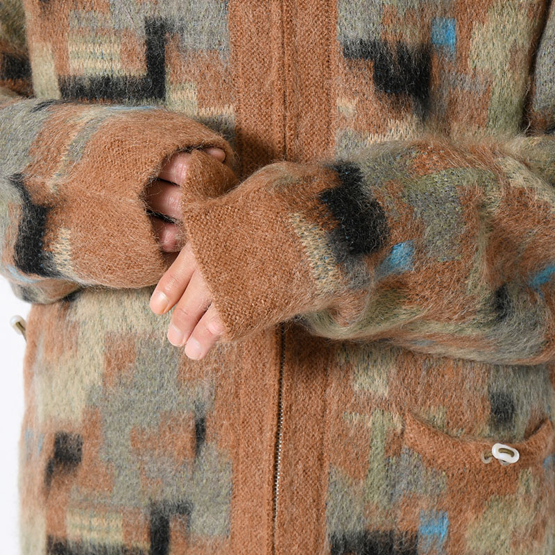 MOHAIR HOODIE -CAMO-