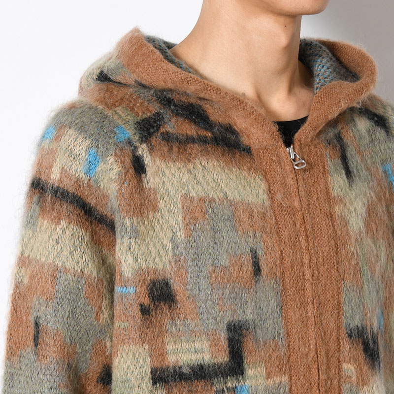 MOHAIR HOODIE -CAMO-