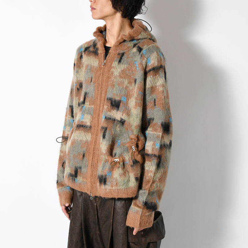 MOHAIR HOODIE -CAMO-