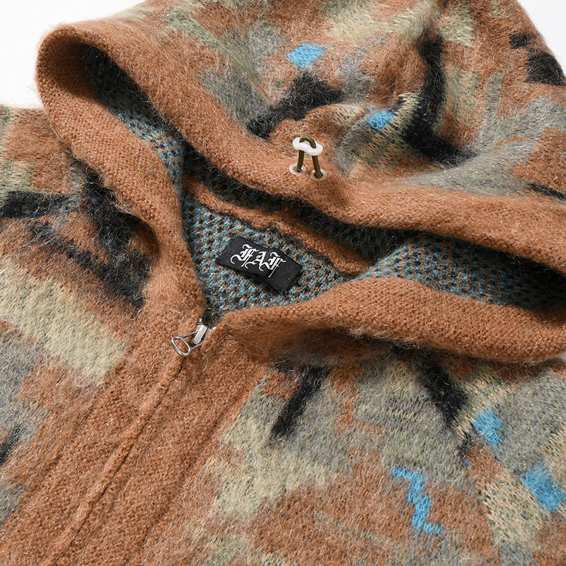 MOHAIR HOODIE -CAMO-