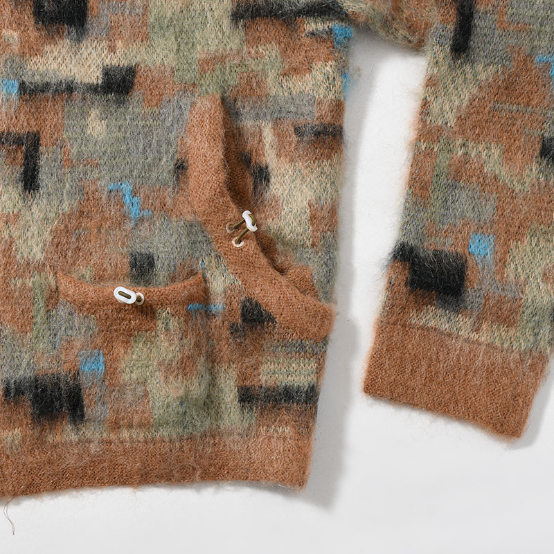 MOHAIR HOODIE -CAMO-