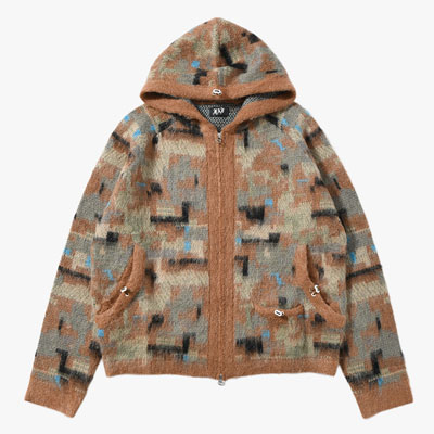 MOHAIR HOODIE -CAMO-