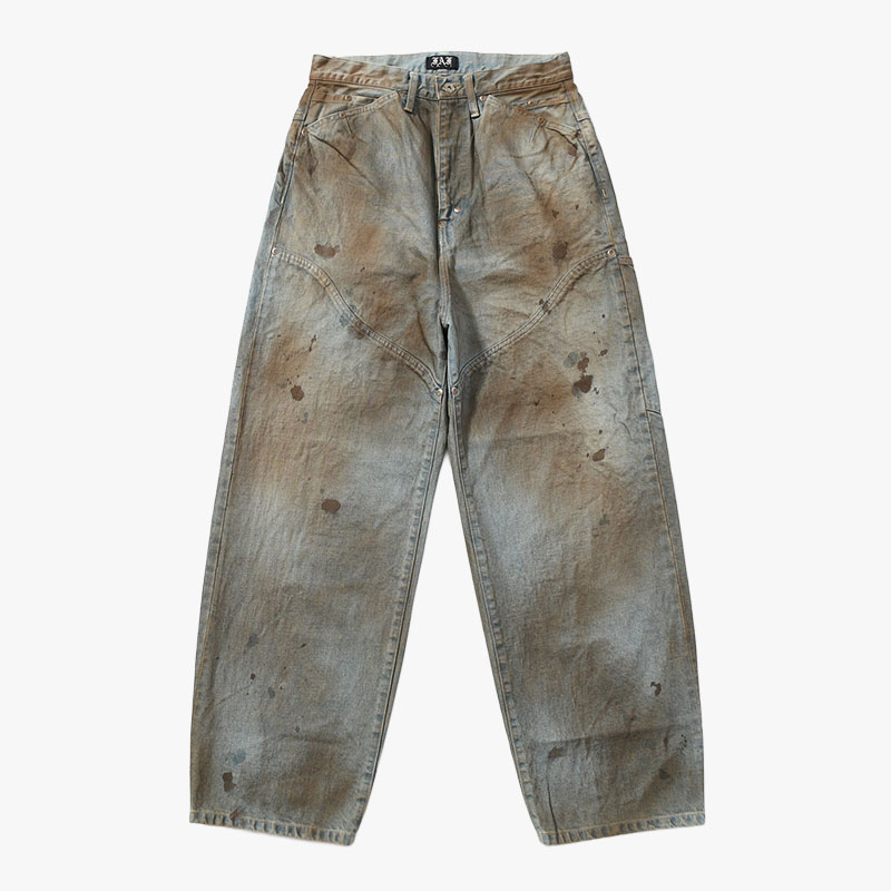 NEW COMMUNE DIRT BAGGY DENIM PANTS -INDIGO-