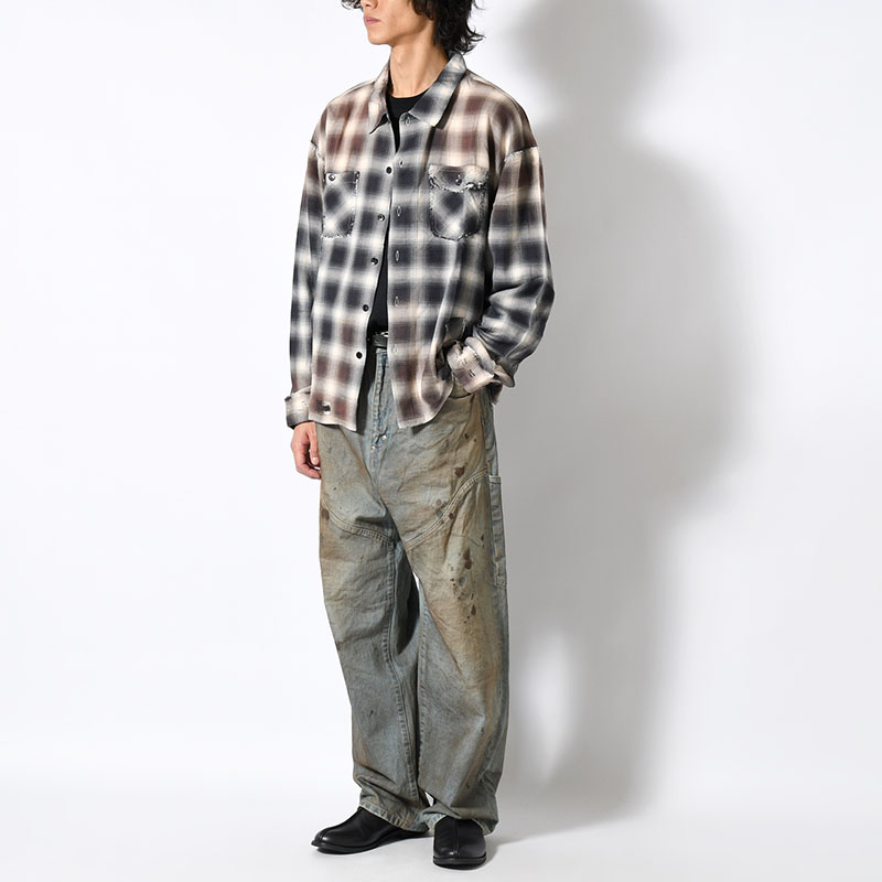 NEW COMMUNE DIRT BAGGY DENIM PANTS -INDIGO-
