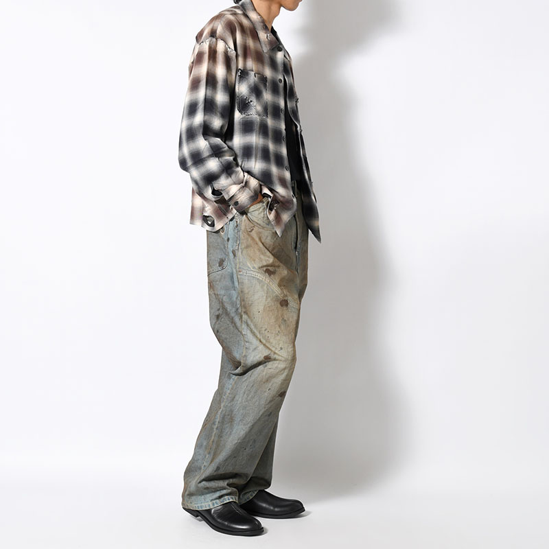 NEW COMMUNE DIRT BAGGY DENIM PANTS -INDIGO-