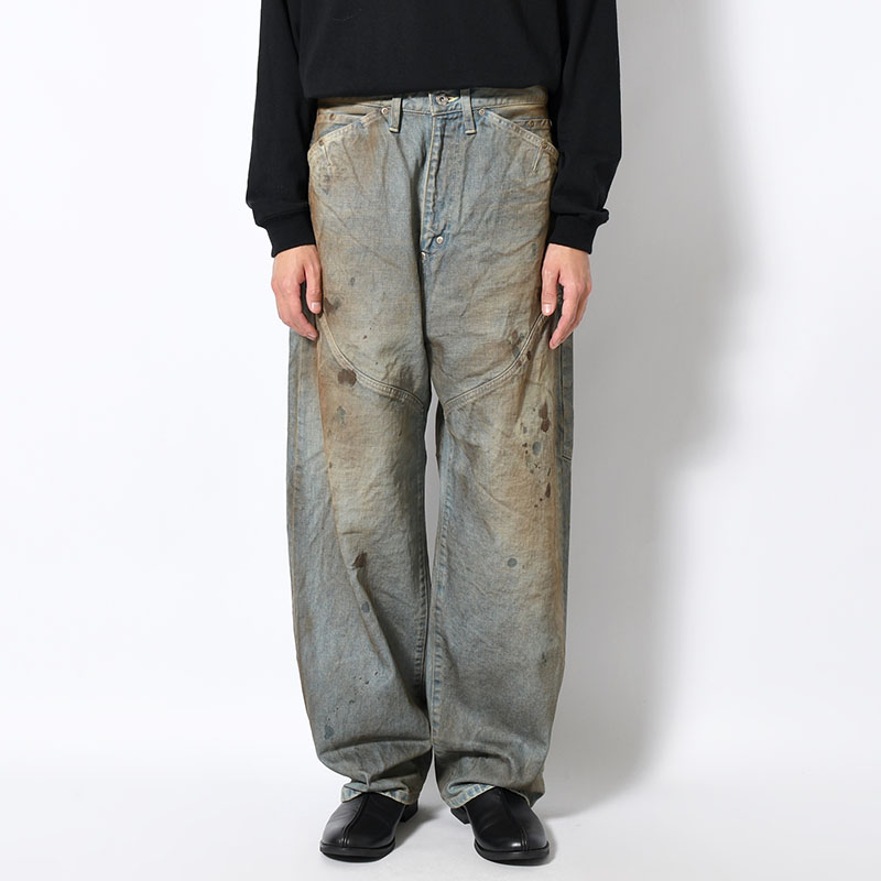 NEW COMMUNE DIRT BAGGY DENIM PANTS -INDIGO-