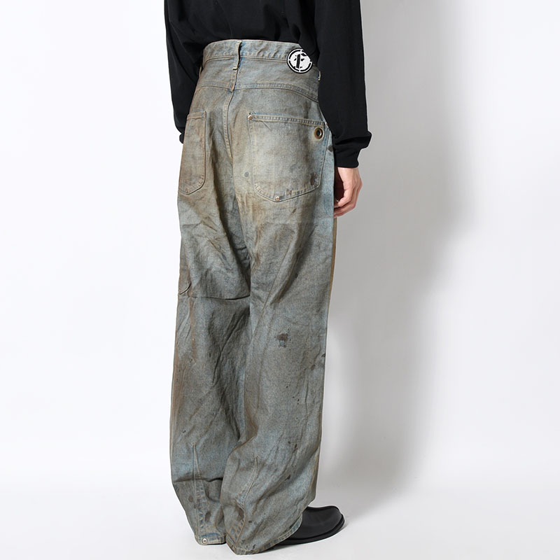 NEW COMMUNE DIRT BAGGY DENIM PANTS -INDIGO-