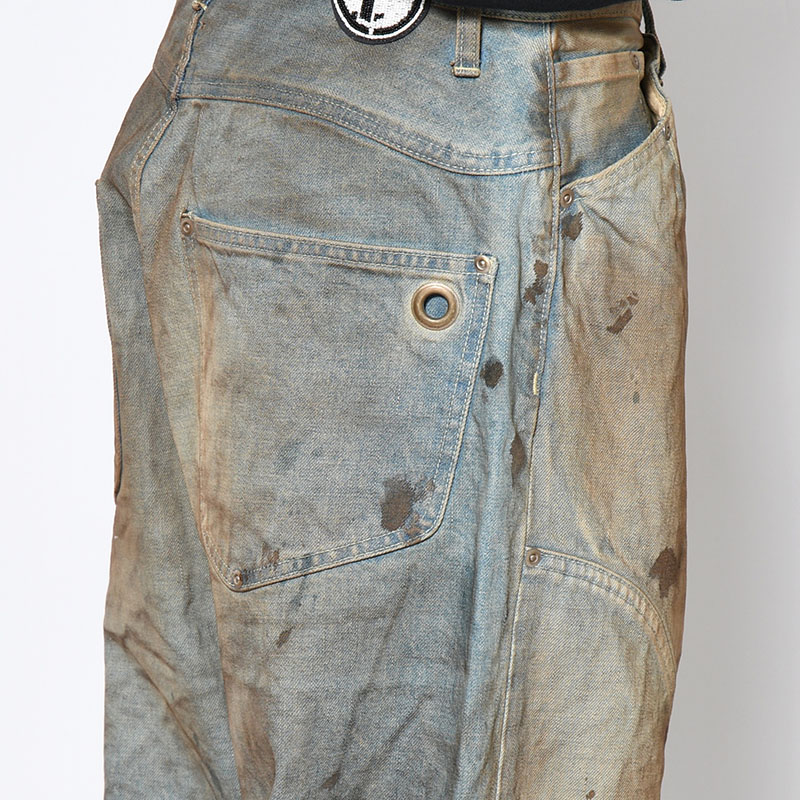 NEW COMMUNE DIRT BAGGY DENIM PANTS -INDIGO-