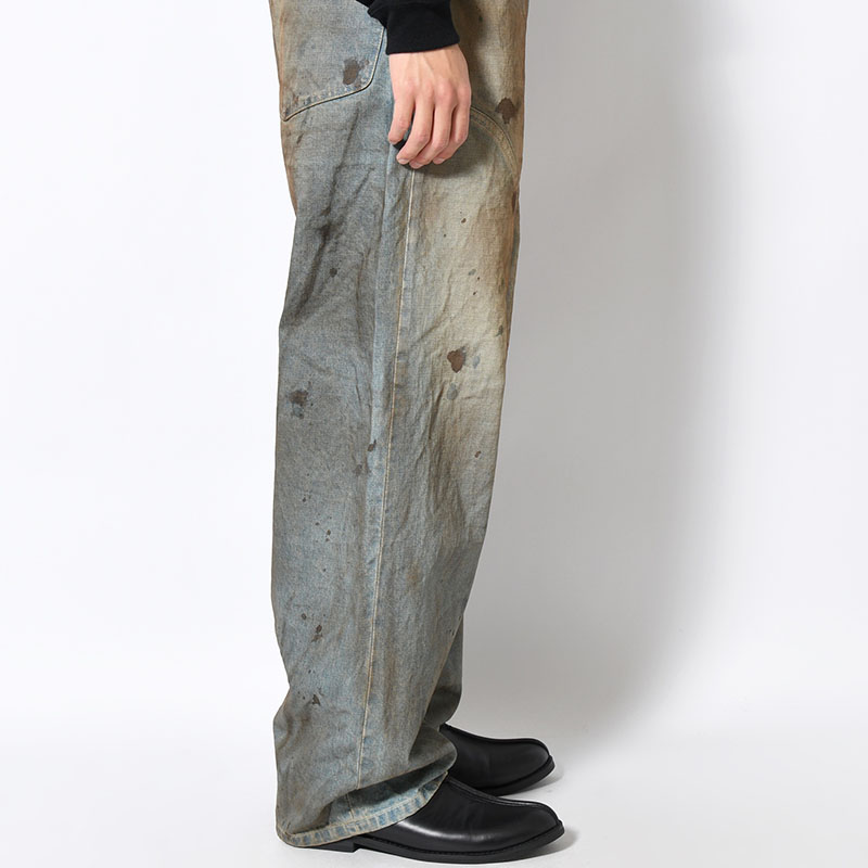 NEW COMMUNE DIRT BAGGY DENIM PANTS -INDIGO-
