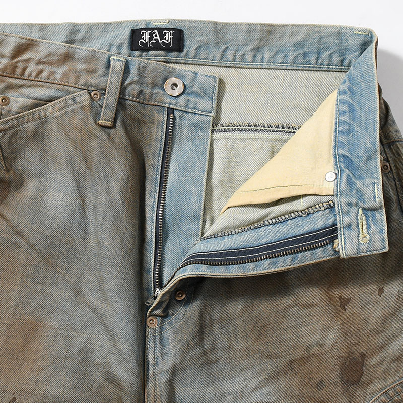 NEW COMMUNE DIRT BAGGY DENIM PANTS -INDIGO-