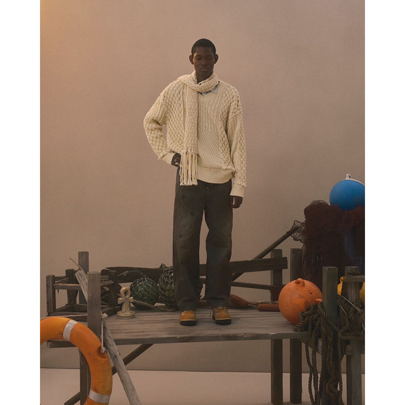 NEW COMMUNE DIRT BAGGY DENIM PANTS -INDIGO-