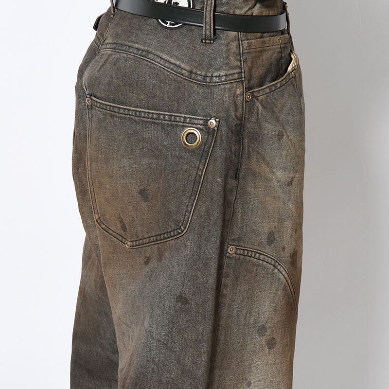 NEW COMMUNE DIRT BAGGY DENIM PANTS -2.COLOR-