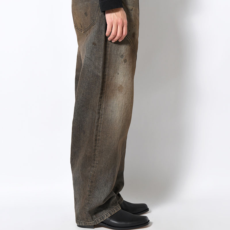 NEW COMMUNE DIRT BAGGY DENIM PANTS -2.COLOR-