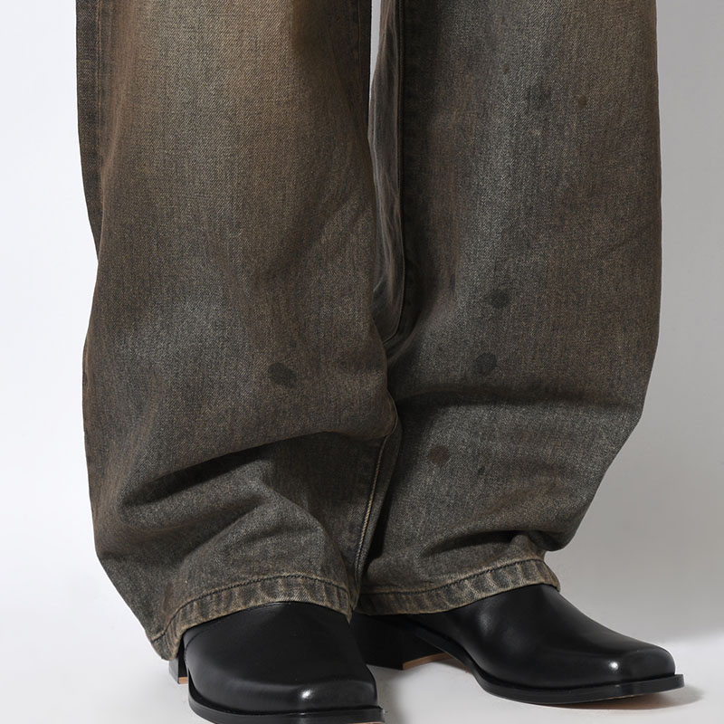 NEW COMMUNE DIRT BAGGY DENIM PANTS -2.COLOR-