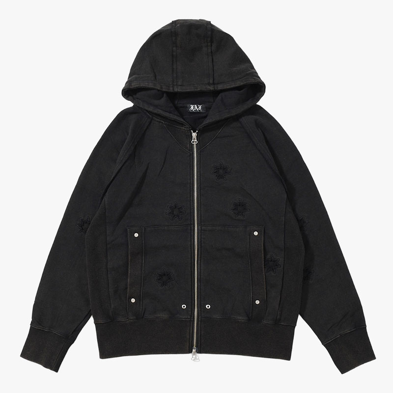 STELLA (ZIP UP HOODIE) -2.COLOR-(BLACK)