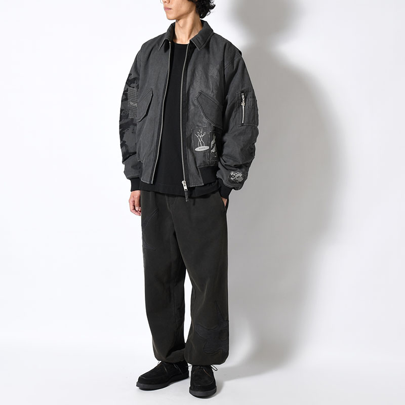 PERIGLACIAL FLIGHT JACKET -BLACK WASH-